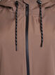 Regnjakke med lommer og hette, Brun, Packshot image number 2