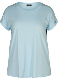 T-skjorte i bomullsmiks, Dream Blue Mel.