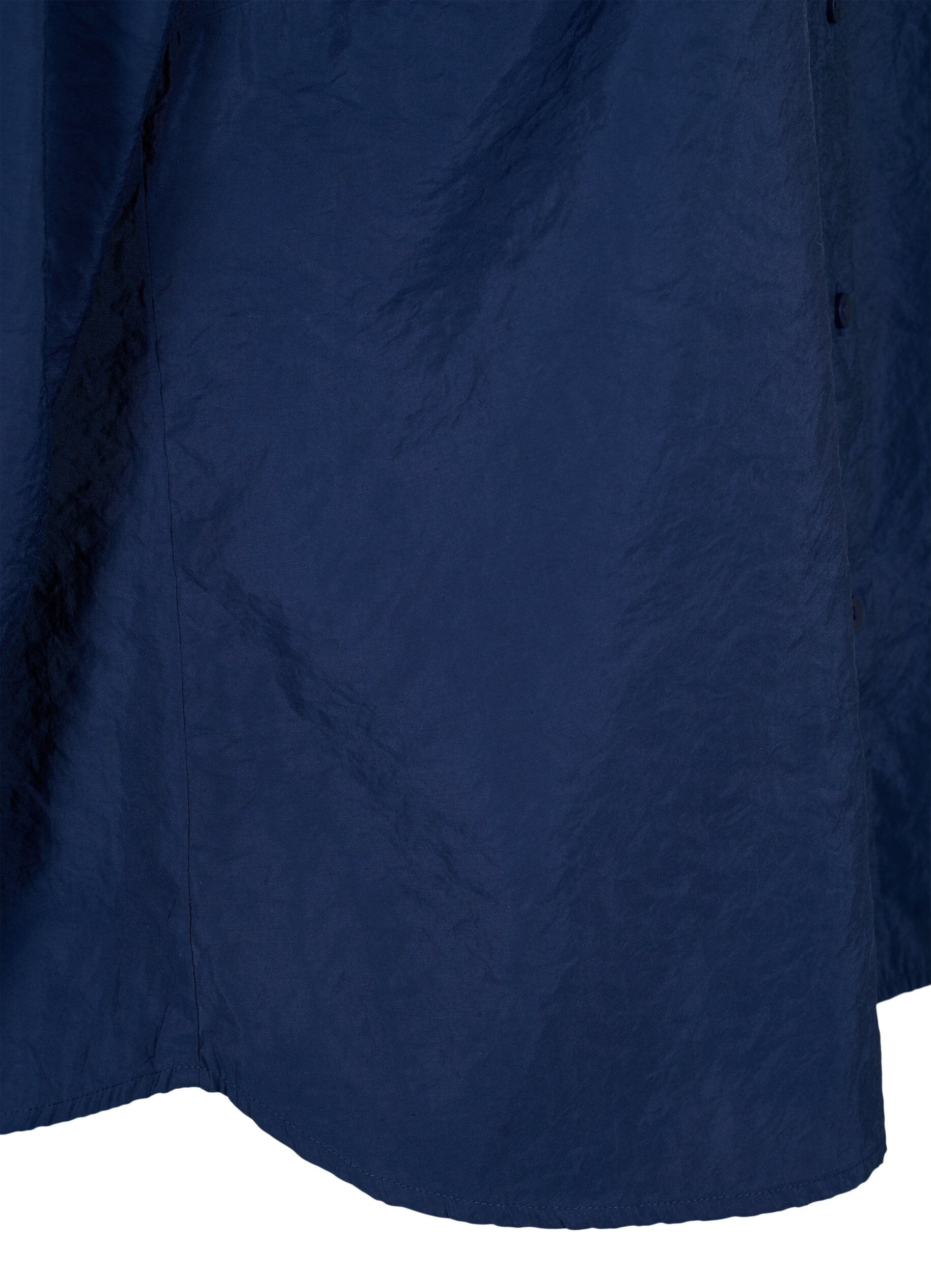 Zizzi Langermet skjorte i Tencel &trade; Modal, Navy Blazer, Packshot image number 3