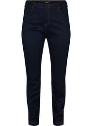 Slim fit Emily jeans med normal h&oslash;yde i livet, Bl&aring;