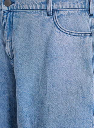 Zizzi Løse denimshorts med høy midje, Blå, Packshot image number 2