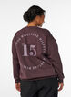 Genser med statement-detalj, Brun, Model image number 0