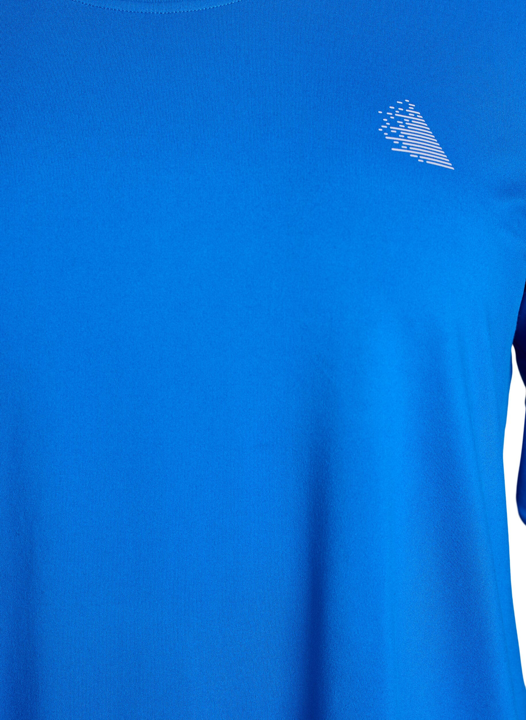ZizziTreningsbluse med 3/4-ermer, Bl&aring;, Packshot image number 2