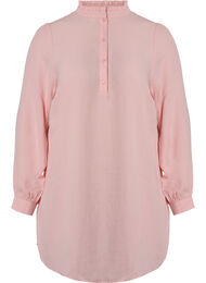 Langermet tunika med volangkrage, Strawberry Cream