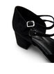 Wide fit - Pumps med doble stropper, Svart, Packshot image number 3