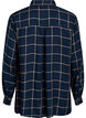 Rutete oversized bomullsskjorte, Blå, Packshot image number 1