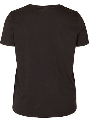 Kortermet T-skjorte i bomull, Black LOS ANGELES, Packshot image number 1