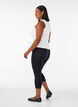 Basisleggings i viskose med 3/4-lengde, Svart, Model image number 2