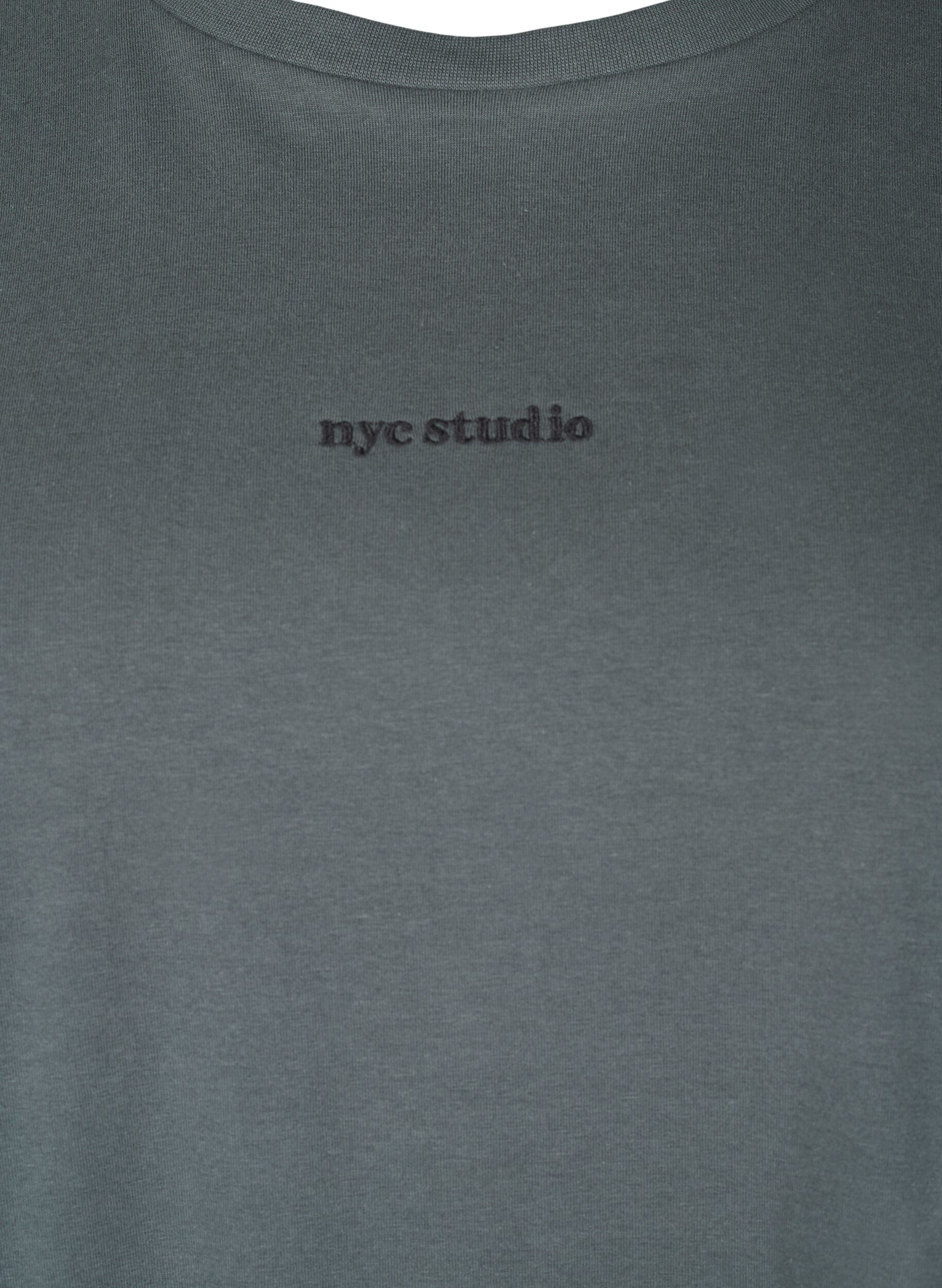 ZizziSporty T-skjorte i &oslash;kologisk bomull, , Packshot image number 2