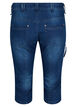 Slim fit caprijeans med lommer, Blå, Packshot image number 1
