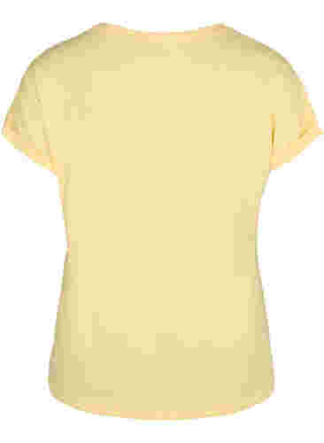 Kortermet T-skjorte i bomullsblanding, Popcorn, Packshot image number 1
