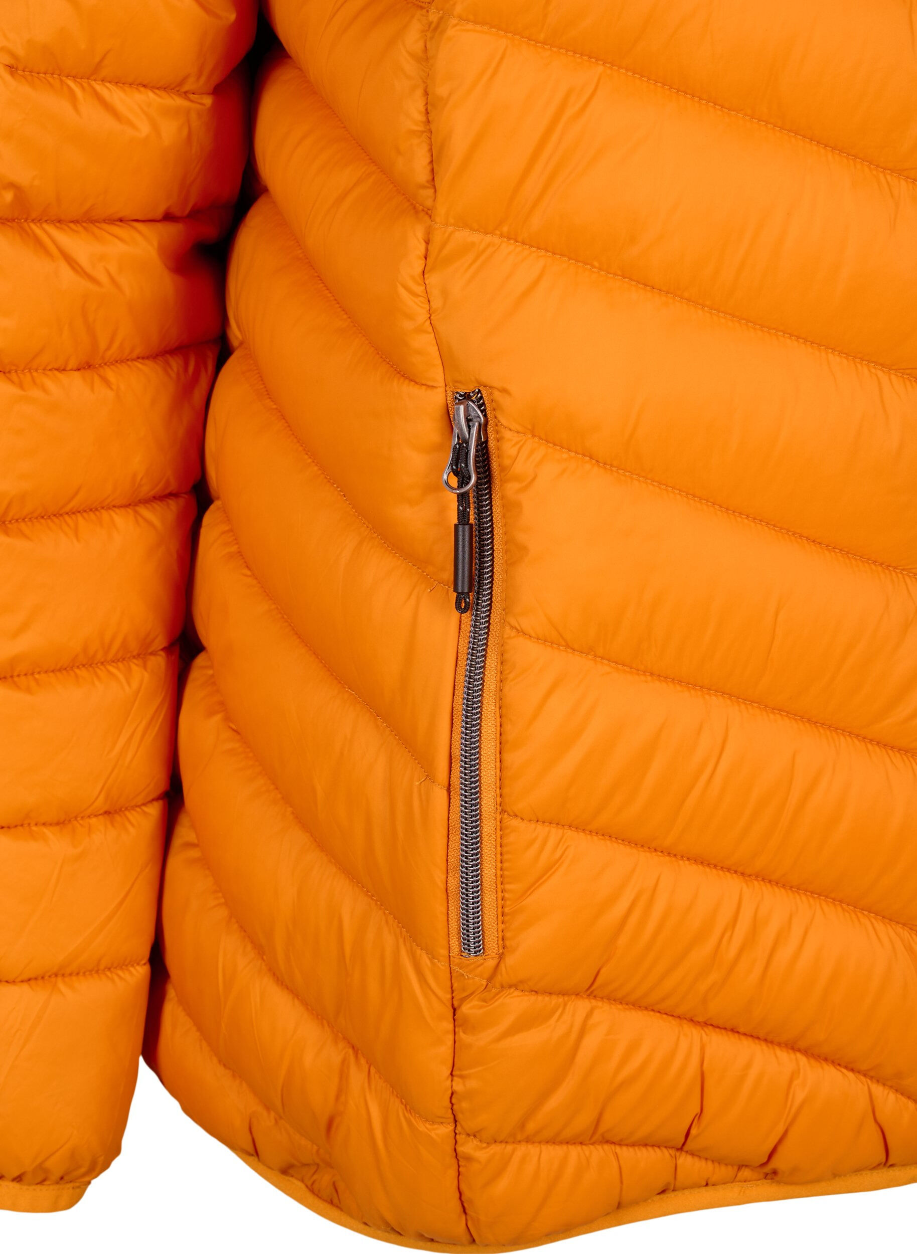 ZizziLett jakke med hette, Orange, Packshot image number 3