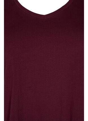 Ensfarget basis T-skjorte i bomull, Winetasting, Packshot image number 2