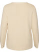 Finstrikket cardigan med dekorative knapper, Vanilje, Packshot image number 1