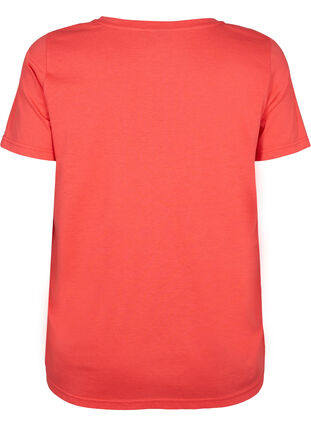 Kortermet T-skjorte med V-hals, Cayenne, Packshot image number 1