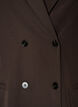 Dobbeltradet blazer med Loose fit, Brun, Packshot image number 2