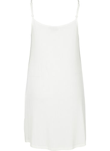 Ensfarget underkjole i viskose, Snow White, Packshot image number 1