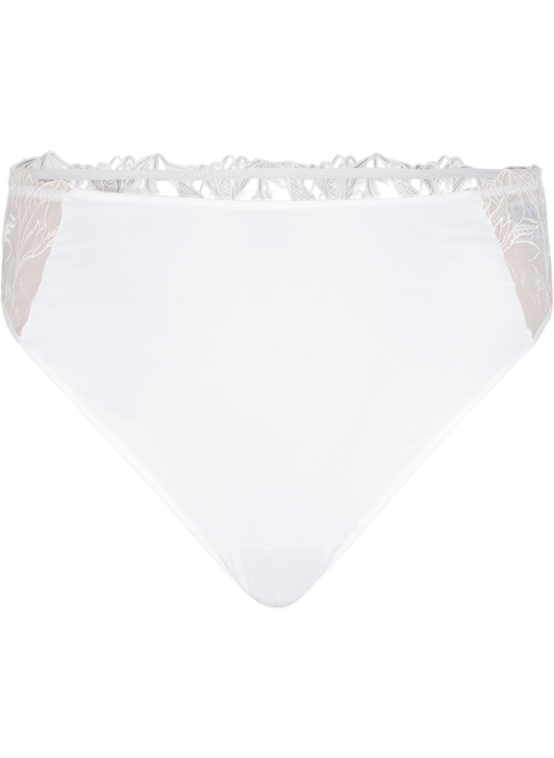ZizziMikrofiberstring med blonde, Hvit, Packshot image number 0