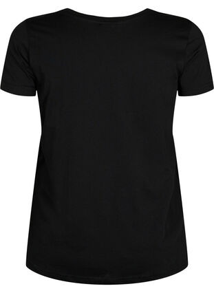 Trenings-t-skjorte med trykk, Black w.Less Is More, Packshot image number 1