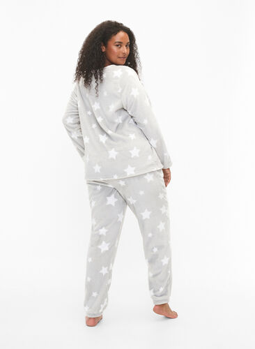 Myke bukser med stjernetrykk, Grey Star, Model image number 1