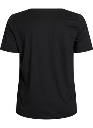 Zizzi FLASH - T-skjorte med trykk, Svart, Packshot image number 1