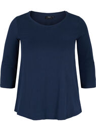 Basis t-skjorte med 3/4-ermer, Navy Blazer