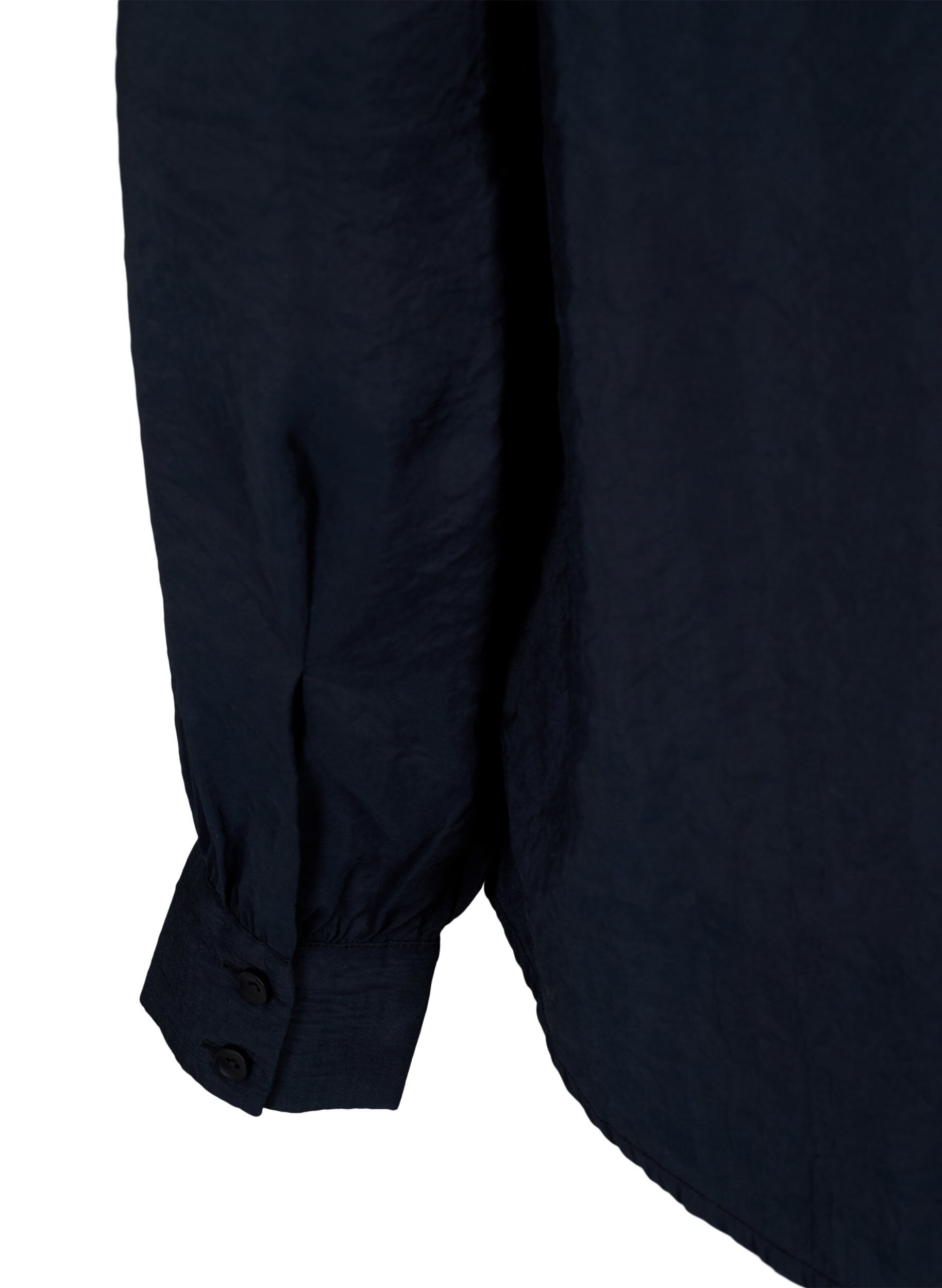 Zizzi Langermet skjorte i Tencel &trade; Modal, Black, Packshot image number 3