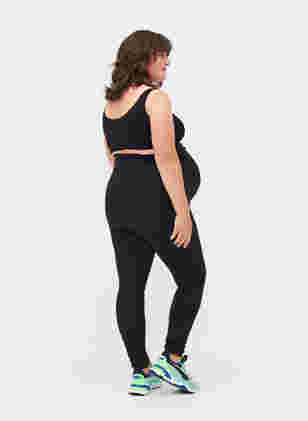 Leggings til gravide i bomullsmiks, Black, Model