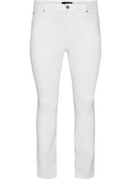Amy super slim fit jeans med h&oslash;yt liv, Hvit
