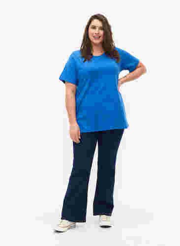 FLASH- T-skjorte med rund hals , Strong Blue, Model image number 2