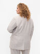 Melert blazer med knappelukking, String, Model image number 1