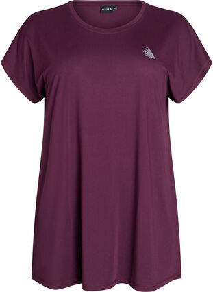 Zizzi Lang trenings-T-skjorte, Winetasting, Packshot image number 0
