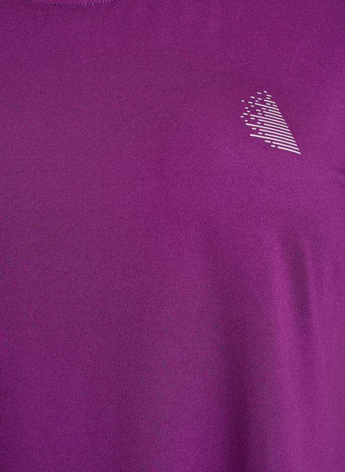 Lang trengings T-skjorte, Lilla, Packshot image number 2
