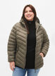 Lett jakke med hette, Brun, Model image number 0