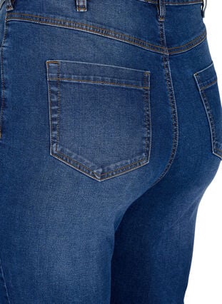 Bea jeans med ekstra høyt liv og super slim fit, Blue denim, Packshot image number 3