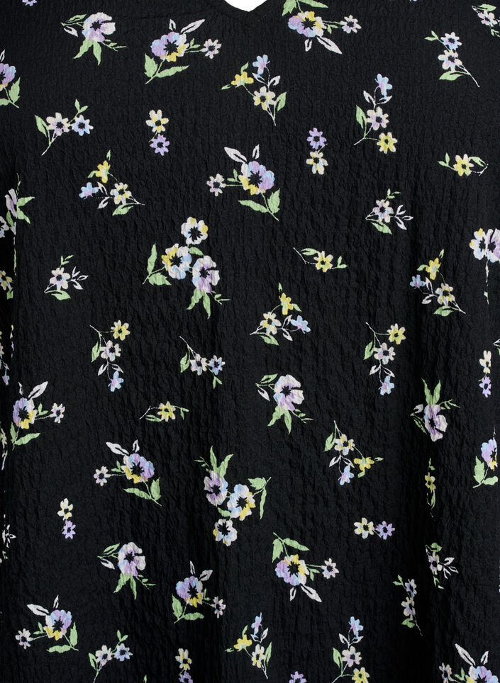 FLASH - Kortermet kjole med V-utringning, Svart, Packshot image number 2