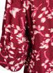 Bluse med V-hals og 3/4-ermer, Rød, Packshot image number 3