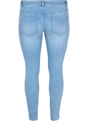 Ekstra slim Sanna jeans med broderidetaljer, Light blue, Packshot image number 1