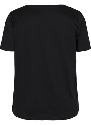 T-skjorte til trening med trykk, Black w. Raise, Packshot image number 1
