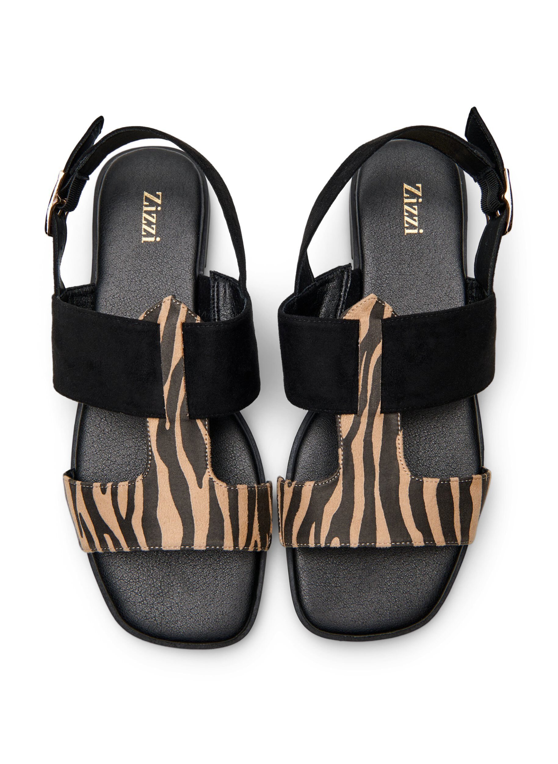 Zizzi Wide fit - Sandaler med brede stropper, Svart, Packshot image number 2