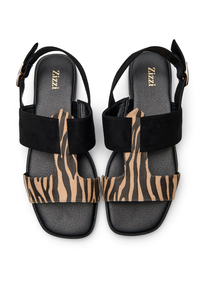 Wide fit - Sandaler med brede stropper, Svart, Packshot image number 2