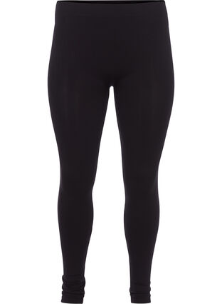 Zizzi Sømløse leggings, Black, Packshot image number 0
