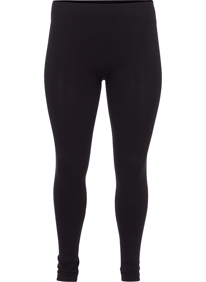 Sømløse leggings, Black, Packshot image number 0
