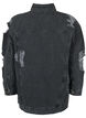 Løs denimjakke med slitte detaljer, Dark Grey Denim, Packshot image number 1