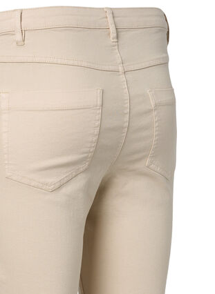 Amy jeans med høy midje og supersmal passform, Oatmeal, Packshot image number 3