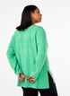 Strikket bluse med rund hals, Light G. Green Mel., Model image number 1