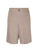 Loose fit Bermuda shorts med h&oslash;y midje, Brun, Packshot image number 0