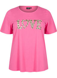 FLASH - T-skjorte med motiv, Hot Pink Leo Love