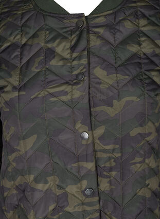 Quiltet jakke med mønster og knappelukking, Camou as sample, Packshot image number 2