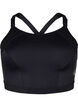 CORE, SUPER HIGH, SPORTS BRA - Sports-BH med justerbare skulderstropper, Black, Packshot image number 0